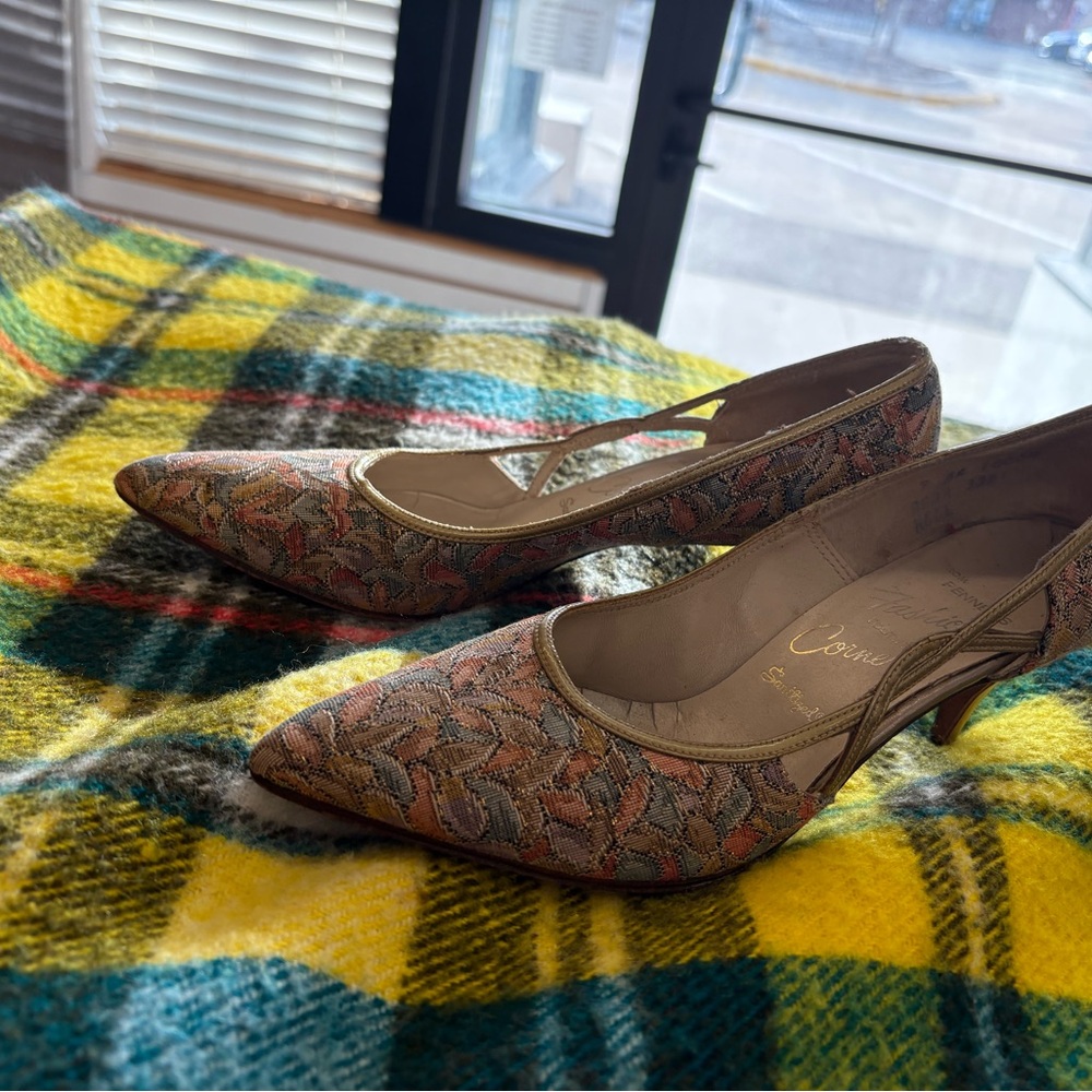 Elegant Vintage Women's Patterned Heels